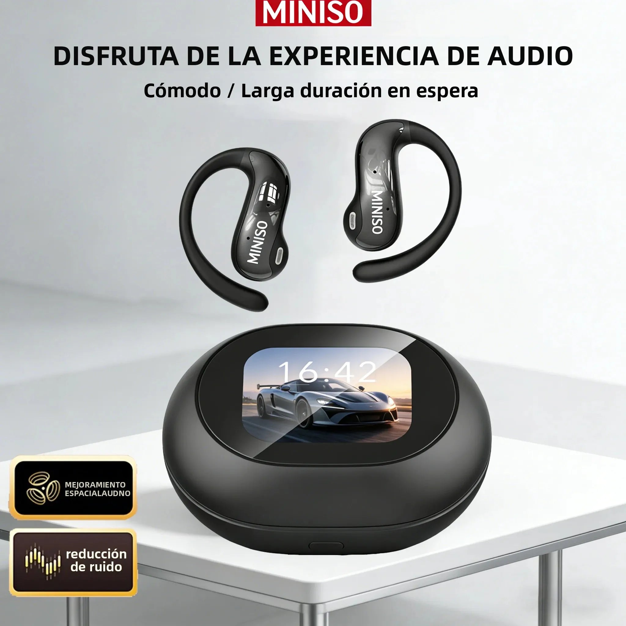 MINISO MS188 Auriculares Bluetooth con Pantalla Táctil