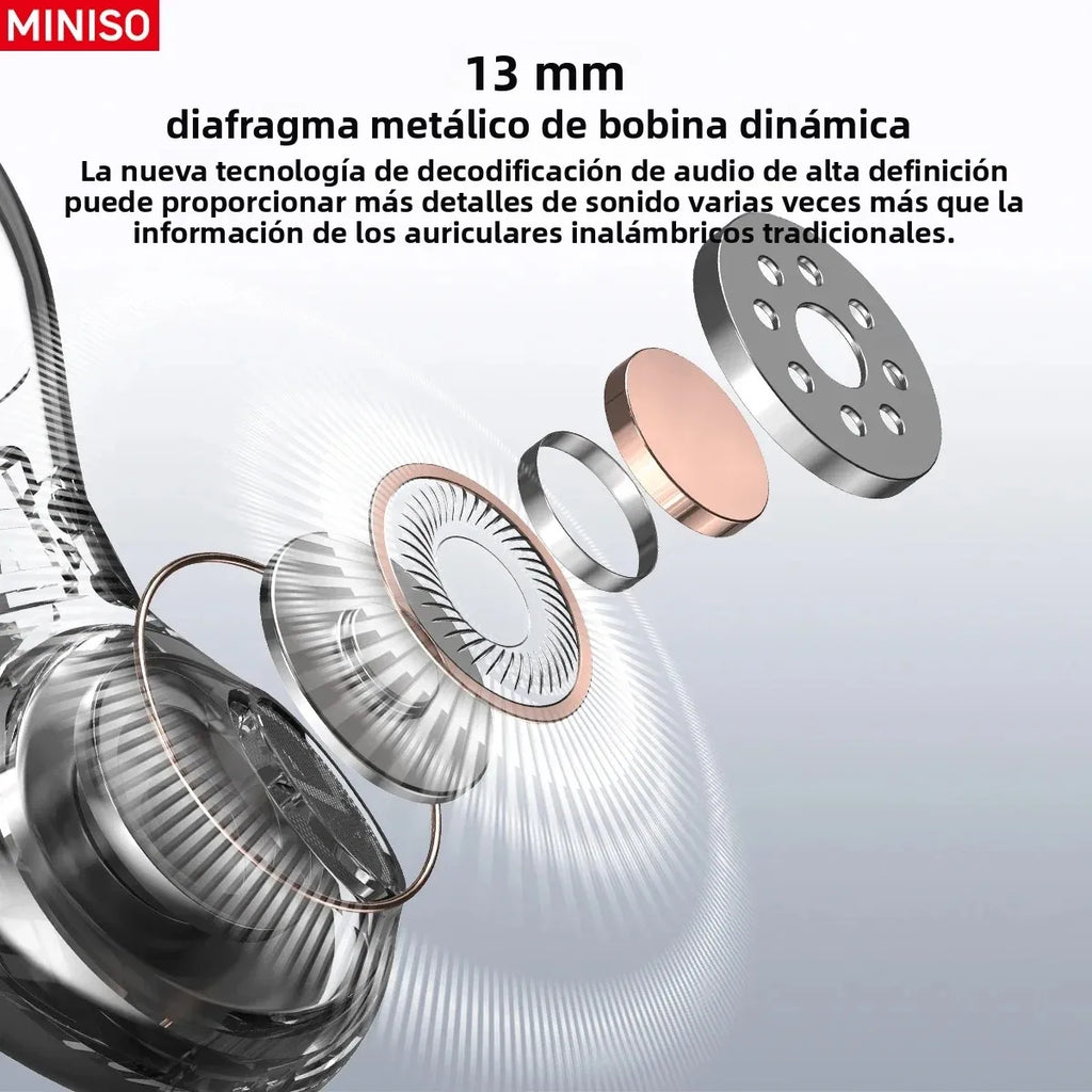 MINISO MS188 Auriculares Bluetooth con Pantalla Táctil