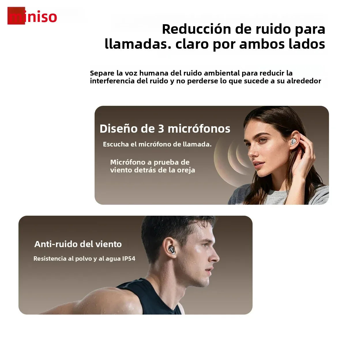MINISO MS105 Auriculares Bluetooth Inalámbricos